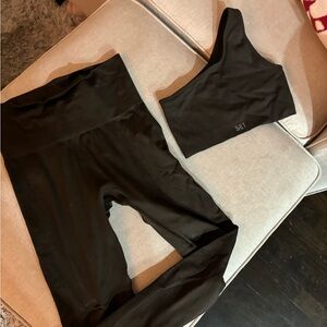 SET Active Mocha Leggings and Top Set